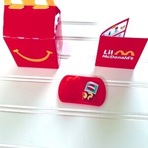 Lil McDonald’s Toy #18 - Happy Meal and Apple Slices - Rare